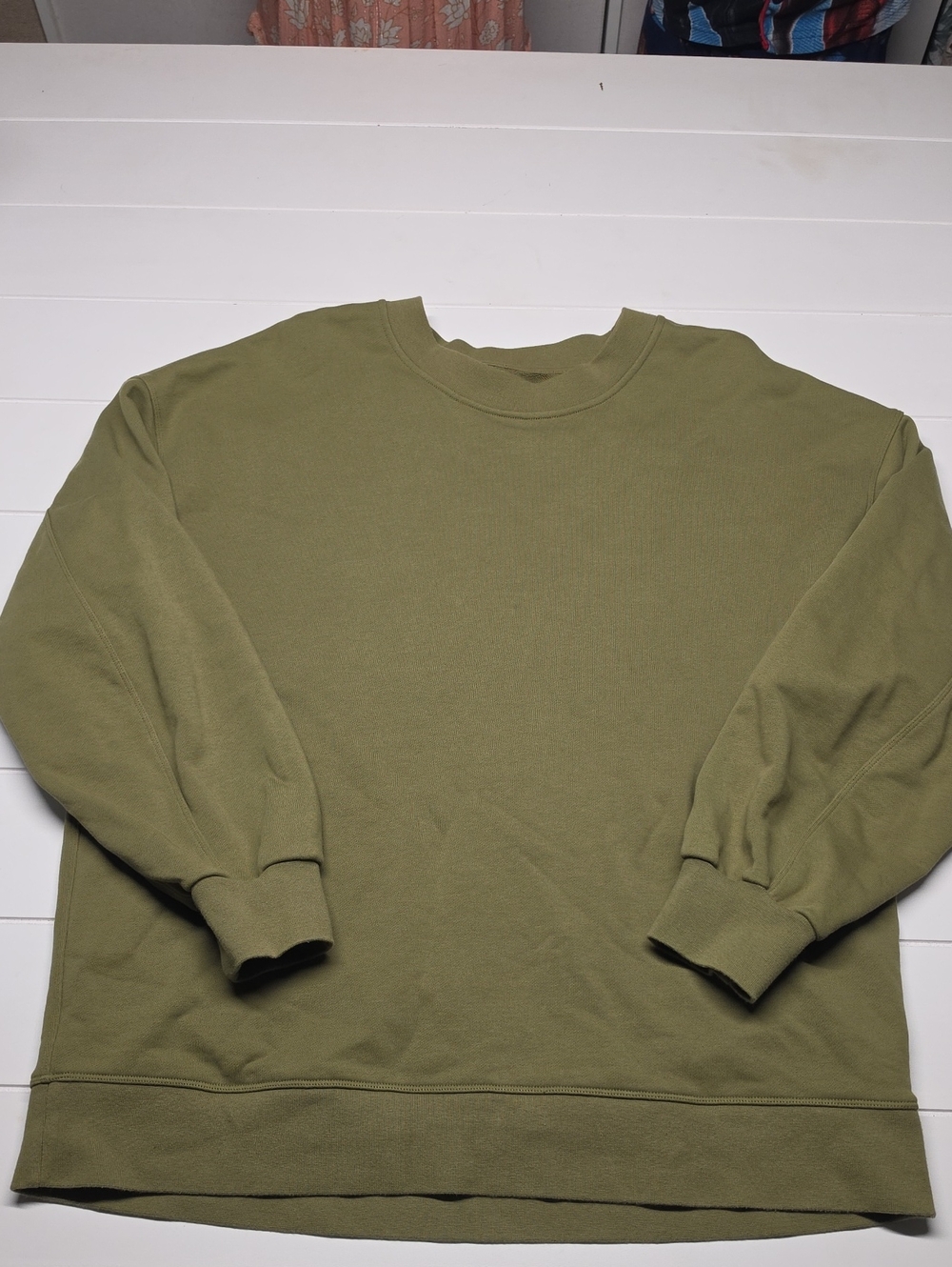 Lululemon Men's Olive Crewneck Sweater Large